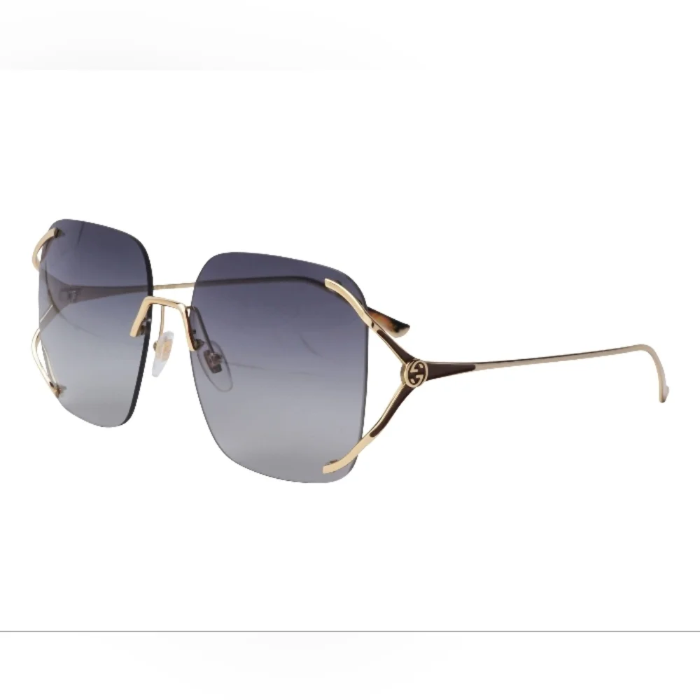 NEW WOMEN GUCCI SUNGLASSES GG0646S 001 SQUARE GUCCI EYEWEAR - Picture 3 of 10